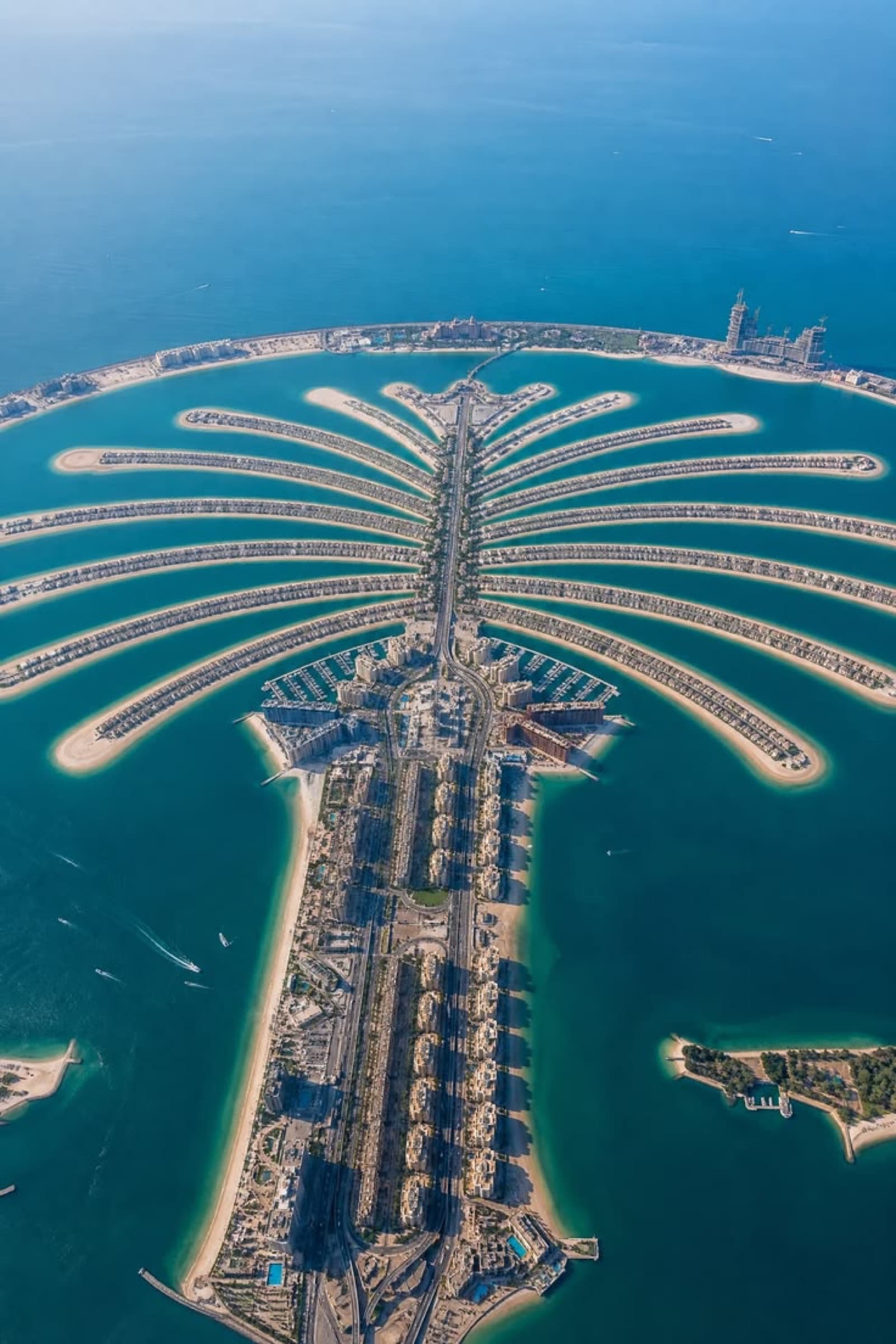 Aerial view of a Dubai residential district